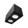 Downlight apparent BLOCCO 2xGU10 14W LED 3000K - noir 