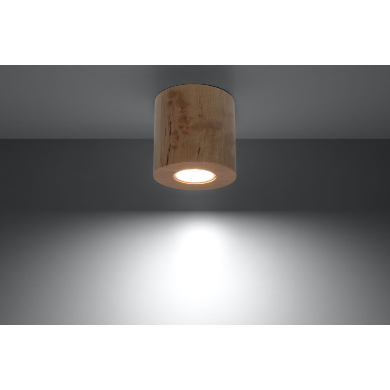 Downlight apparent ORBIS 1 GU10 - bois 