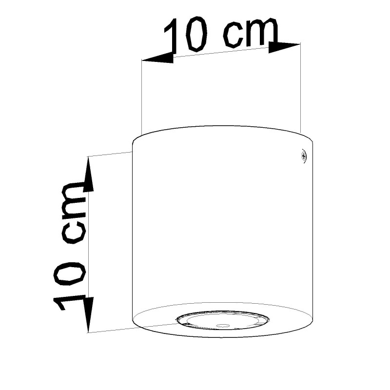 Downlight apparent ORBIS 1 GU10 - bois 