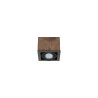 Downlight apparent orientable BOX GU10 AR111 - marron / noir 