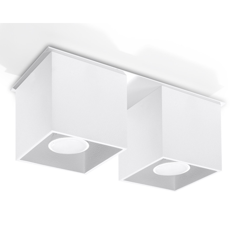 Downlight apparent QUAD 2 GU10 - blanc 