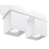 Downlight apparent QUAD 2 GU10 - blanc 