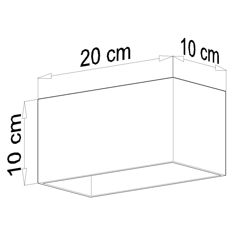 Downlight apparent QUAD MAXI 2 GU10 - noir 