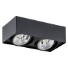 Downlight apparent RODOS PLUS 2xGU10 AR111 15W 3000K - noir 