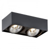 Downlight apparent RODOS PLUS 2xGU10 AR111 15W 3000K - noir 