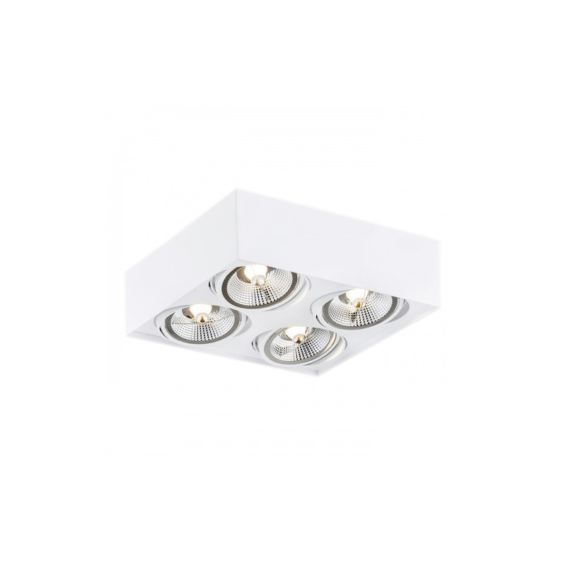 Downlight apparent RODOS PLUS 4xGU10 AR111 15W 3000K - blanc 