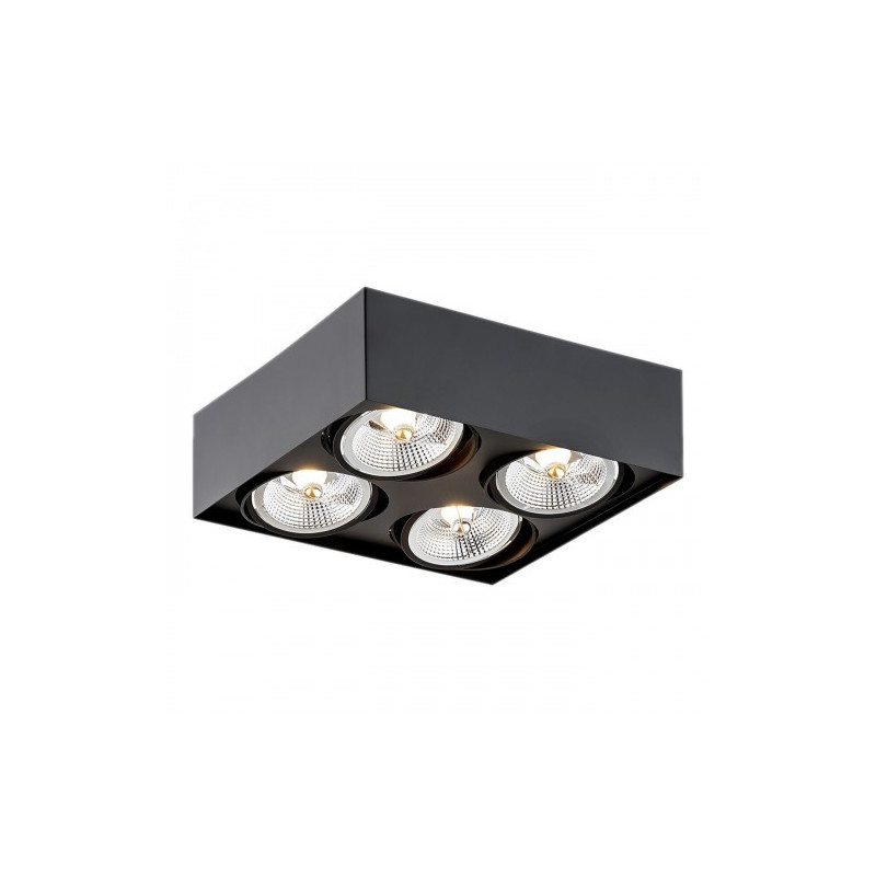 Downlight apparent RODOS PLUS 4xGU10 AR111 15W 3000K - noir 