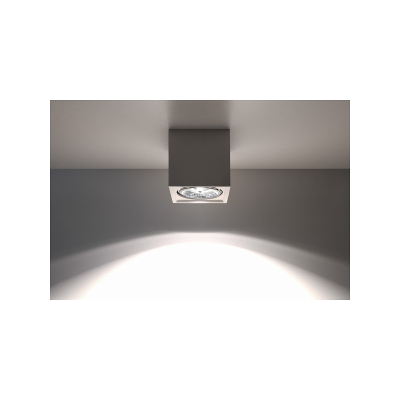 Downlight apparent SEIDA GU10 AR111 - blanc / céramique 