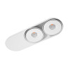 Downlight apparent TORONTO LED 2x10W 3000K - blanc 