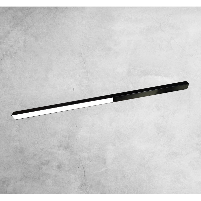 HIATE LINE plafonnier 90cm LED 2x8,5W 4000K CRI98 - noir 