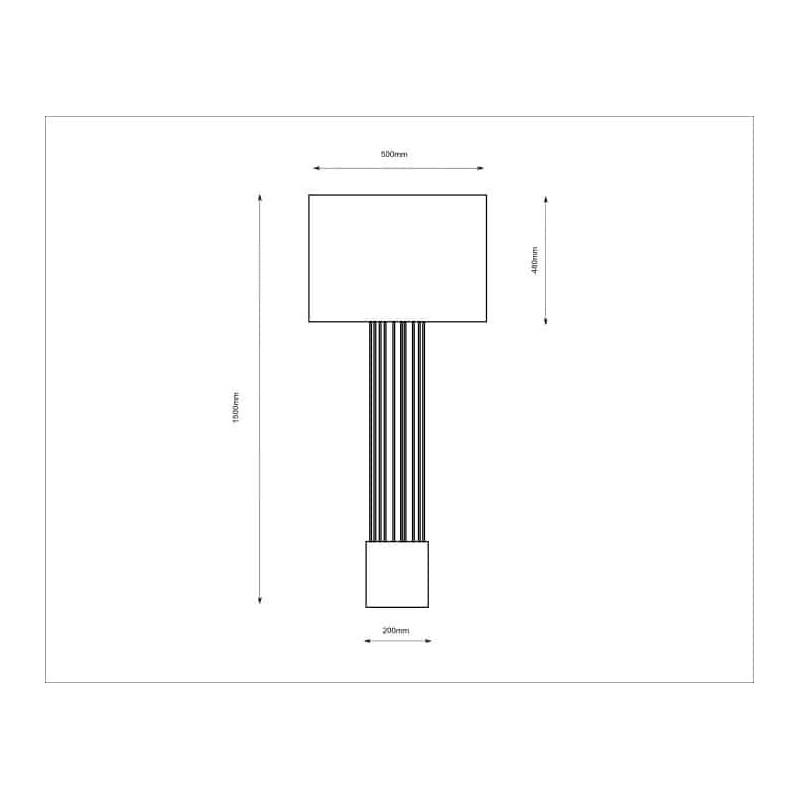 Lampadaire 150 DOHAR IHI E27 - blanc / chrome 