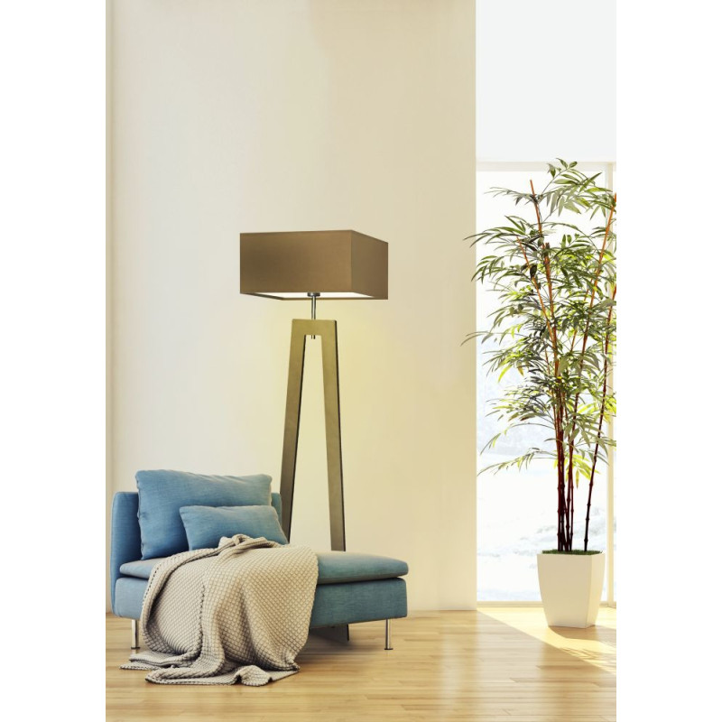 Lampadaire JAWA E27 - gris / gris 