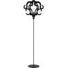 Lampadaire KATERINA E27 - noir / cristaux 