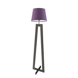 Lampadaire KOS E27 - ébène / violet 