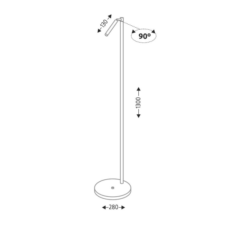 Lampadaire KOSAME G9 - blanc 