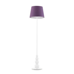 Lampadaire LIZBONA E27 - blanc / violet 