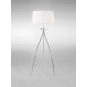 Lampadaire LOEWE 3xE27 - chrome / blanc 