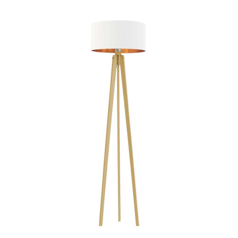 Lampadaire MIAMI GOLD E27 - blanc / blanc 