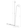 Lampadaire MONO 2xGU10 - blanc 