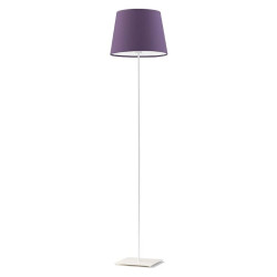 Lampadaire PALERMO E27 - blanc / violet 