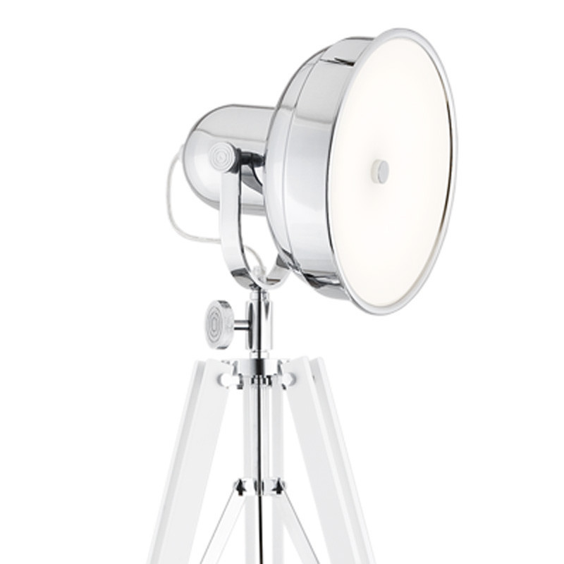 Lampadaire PHOTO LED 11W 3000K - blanc / chrome 