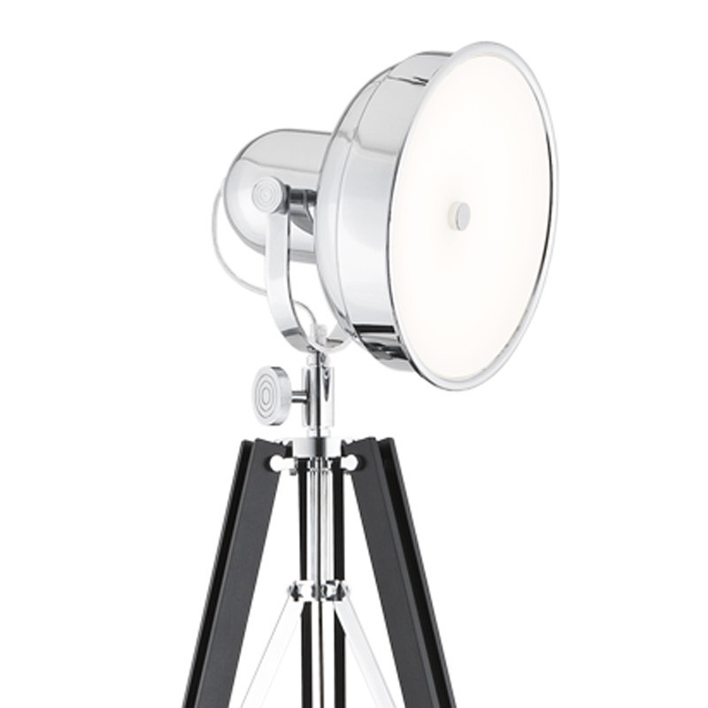 Lampadaire PHOTO LED 11W 3000K - noir / chrome 