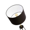 Lampadaire TEGOLA E27 - noir / doré mat 