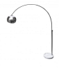 Lampadaire TOSCA E27 60W chrome / marbre blanc 