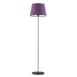 Lampadaire VASTO E27 - noir / violet 