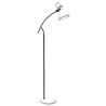 Lampadaire ZUMBA SZTYCA SKOS 1X40W E14 - blanc / noir 