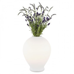Lampe à poser avec fonction vase AMARYLIS E27 - opale 