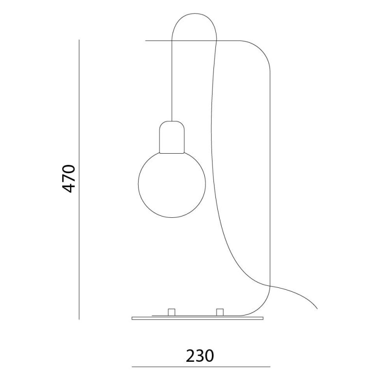 Lampe à poser BORNHOLM E27 - blanc 