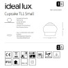 Lampe à poser CUPCAKE TL1 PETIT GX53 - blanc 