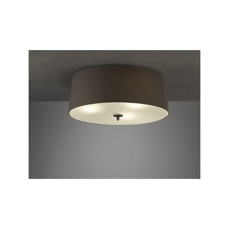 LUA ASH 3xE27- plafond gris 