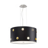 Luminaire suspension RONDO CRISTAL E27 avec Abat-Jour