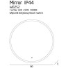 Miroir MIROIR LED Ø80 23W 4000K IP44 DIM - chromé 