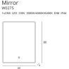 Miroir MIROIR LED 23W 3000-6400K IP44 DIM - chrome 