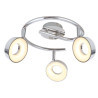 Luminaire ISLA spirale LED 3x4W - chrome 