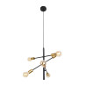 Lampe Suspendue design TODI 4xE27 - noir / or