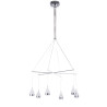 Lampe Design suspendue TELESTO CH LED 6x5W 3000K - chrome