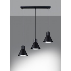 Lampe Suspendue design TAZILA 3xGU10 ES111 - noir