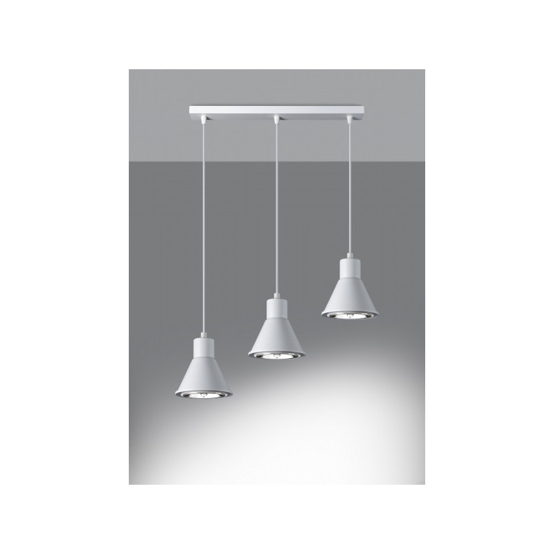 Suspension design TAZILA 3xGU10 ES111 - blanc