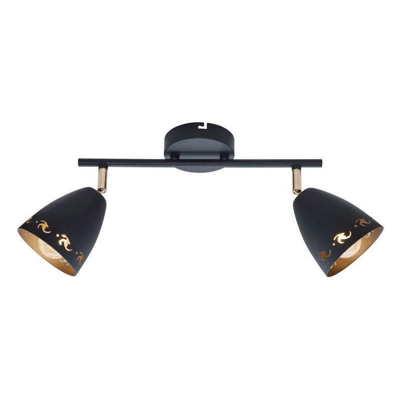 Luminaire COTY bande 2xE14 - noir mat 