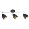 Luminaire COTY bandeau 3xE14 - noir mat 