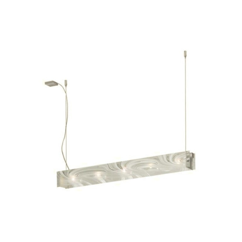 Lampe Suspendue design Lustre TRAVERSO III, blanc baroque G9