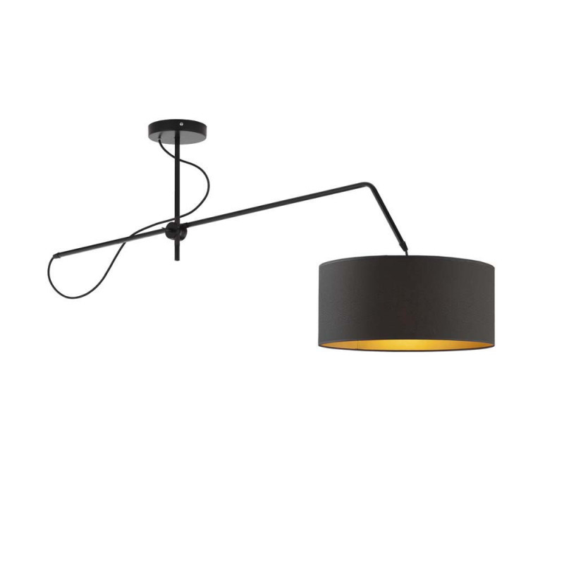 Lustre RIO GOLD E27 - noir / noir / doré mat 