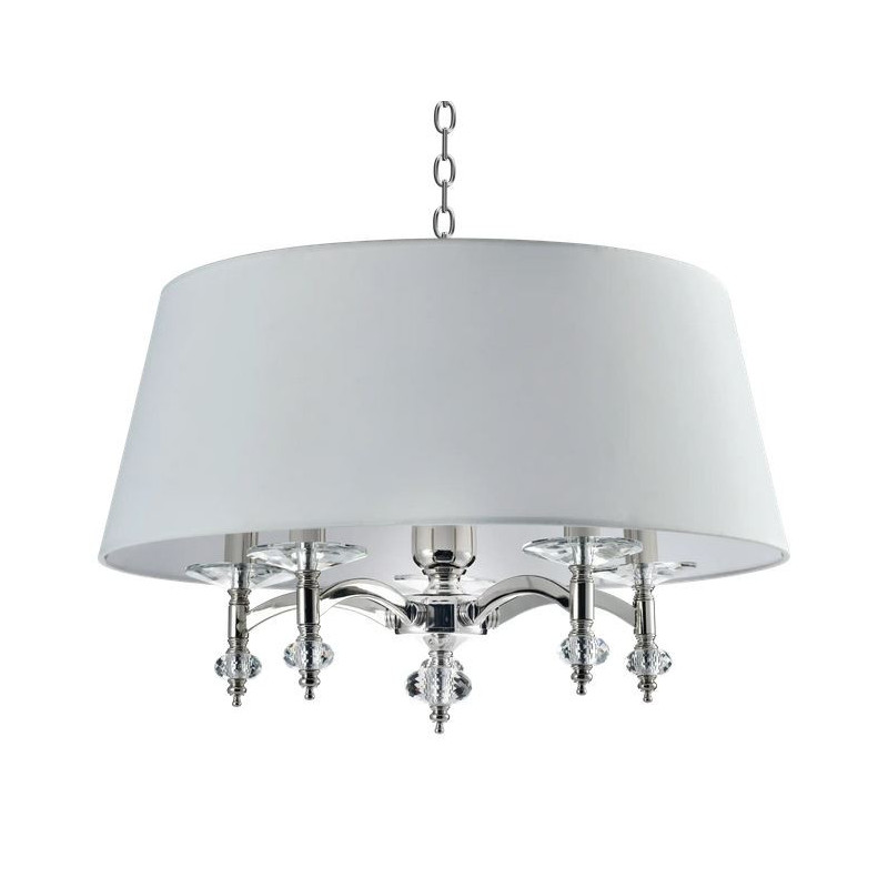 Luminaire suspendue Lustre classique en cristal VERONA blanc