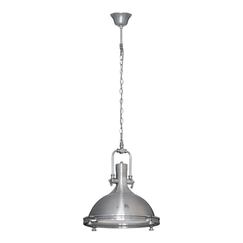 Suspension industrielle Lustre MADISON en acier satiné