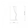 Suspension Design Lustre RIO 55cm LED 30W 4000K CRI95 - blanc