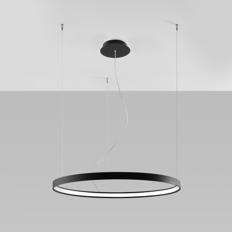 Suspension Design Lustre RIO 110cm LED 70W 3000K CRI90 - noir